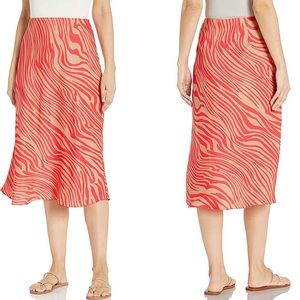 The Fifth Label Coral Long Gone Printed Midi Skirt
